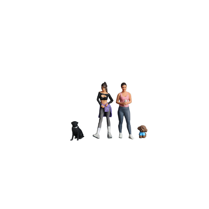 [Preorder] MoreArt 1:64 DOG WALKING GIRL DOLL B SET