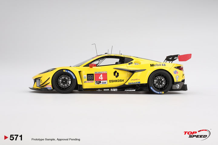 [Preorder] Topspeed 1:18 Chevrolet Corvette Z06 GT3.R #4 Corvette Racing 2024 IMSA Daytona 24 Hrs