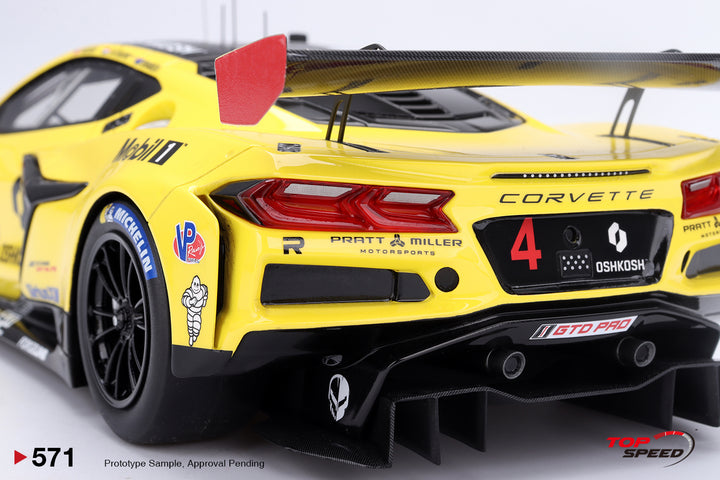 [Preorder] Topspeed 1:18 Chevrolet Corvette Z06 GT3.R #4 Corvette Racing 2024 IMSA Daytona 24 Hrs