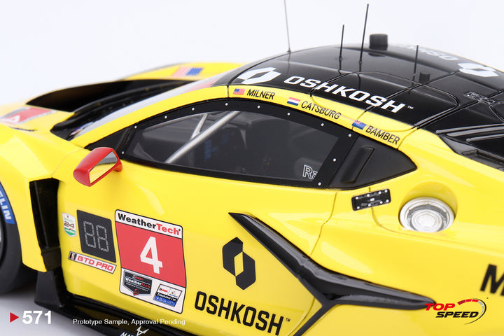 [Preorder] Topspeed 1:18 Chevrolet Corvette Z06 GT3.R #4 Corvette Racing 2024 IMSA Daytona 24 Hrs