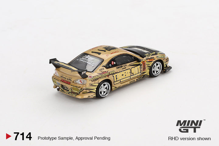 [Preorder] Mini GT 1:64 Nissan Silvia (S15) Top Secret D1GP- Gold MGT00714