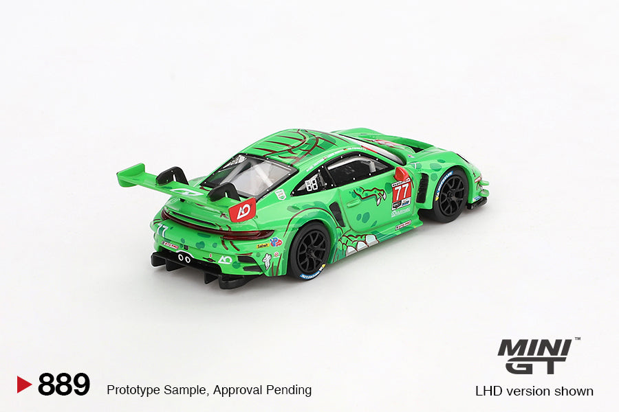 [Preorder] Mini GT 1:64 Porsche 911 GT3 R #77 AO Racing 2024 IMSA Daytona 24 Hrs GTD Pro 2nd Place MGT00889