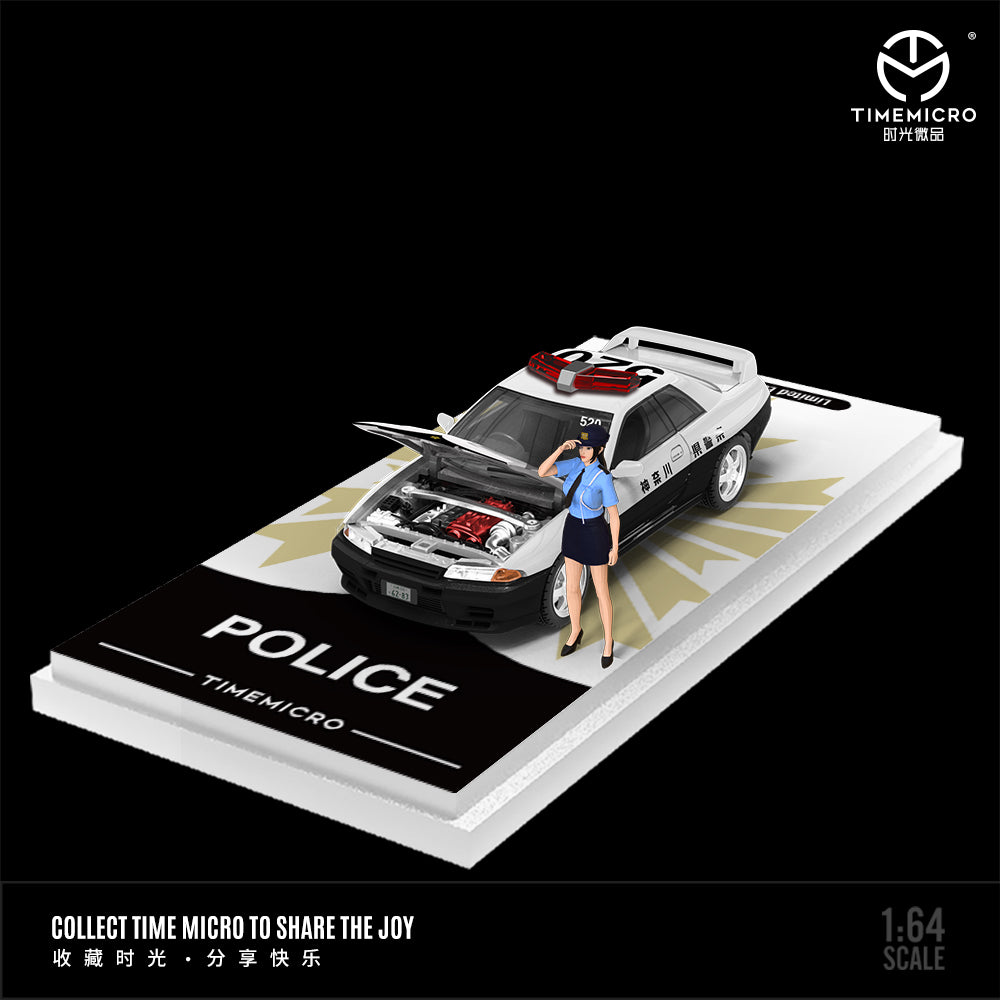 [Preorder] TimeMicro 1:64 Nissan GTR R32 Police Set (3 Variants)