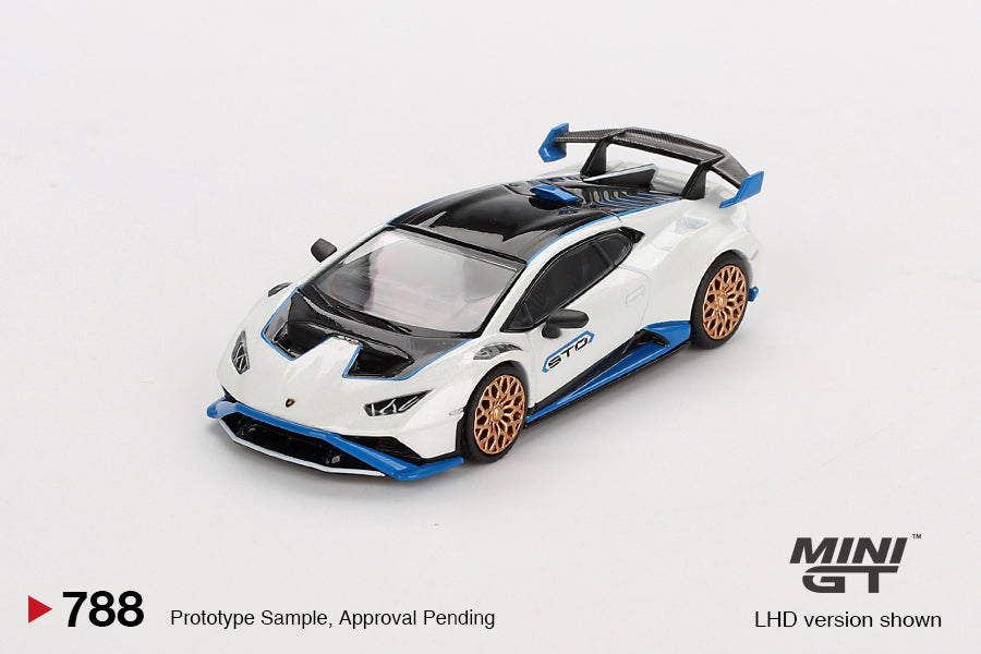 Mini GT 1:64 Lamborghini Huracán STO Bianco Asopo MGT00788