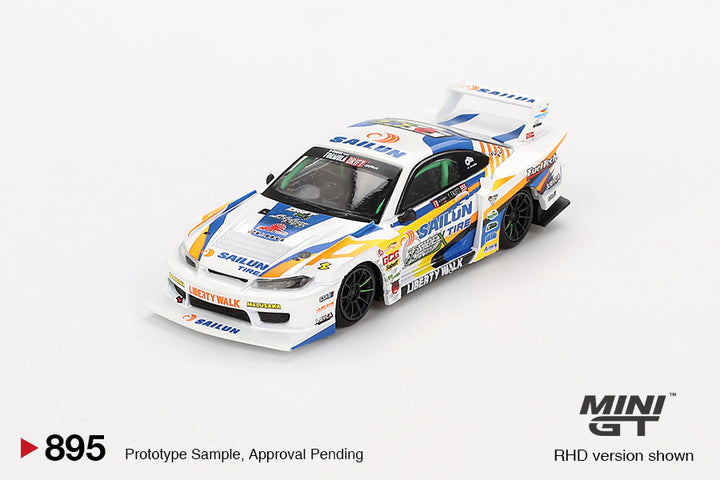 Mini GT 1:64 Nissan LB-Super Silhouette S15 SILVIA #555 2023 Formula Drift Japan MGT00895