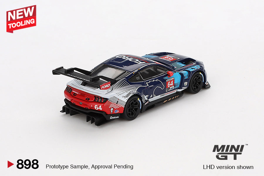 [Preorder] Mini GT 1:64 Ford Mustang GT3 #64 Ford Multimatic Motorsports 2024 IMSA Daytona 24 Hrs MGT00898