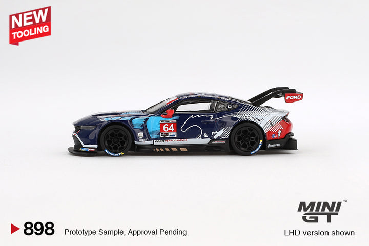 [Preorder] Mini GT 1:64 Ford Mustang GT3 #64 Ford Multimatic Motorsports 2024 IMSA Daytona 24 Hrs MGT00898