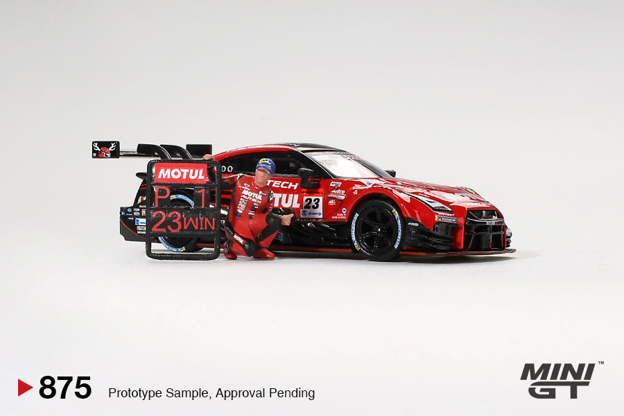 [Preorder] Mini GT 1:64 Nissan GT-R NISMO #23 “MOTUL AUTECH GT-R 2021” SUPER GT SERIES Suzuka winner W/ Matsuda Figure MGT00875