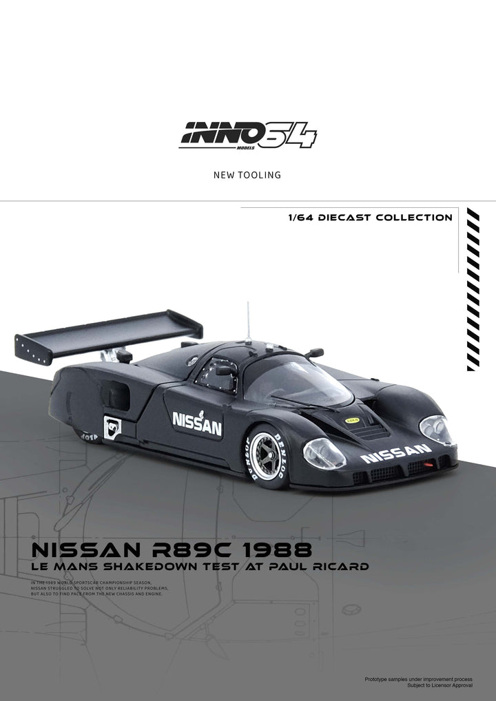 [Preorder] Inno64 1:64 NISSAN R89C LE MANS SHAKEDOWN TEST AT PAUL RICARD 1988 IN64-R89C-LMT1988