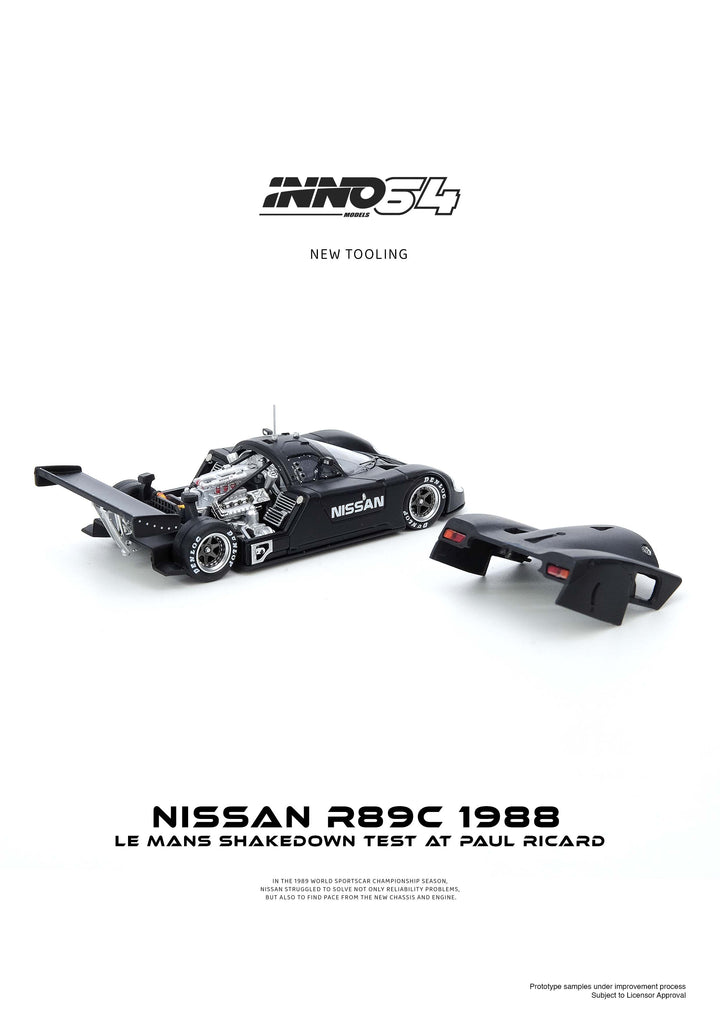 [Preorder] Inno64 1:64 NISSAN R89C LE MANS SHAKEDOWN TEST AT PAUL RICARD 1988 IN64-R89C-LMT1988