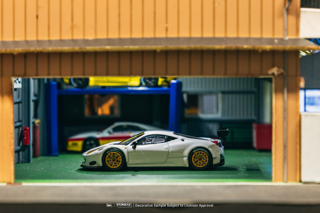 [Preorder] Tarmac Works 1:64 Ferrari 458 Italia GT3 White T64R-074-WH