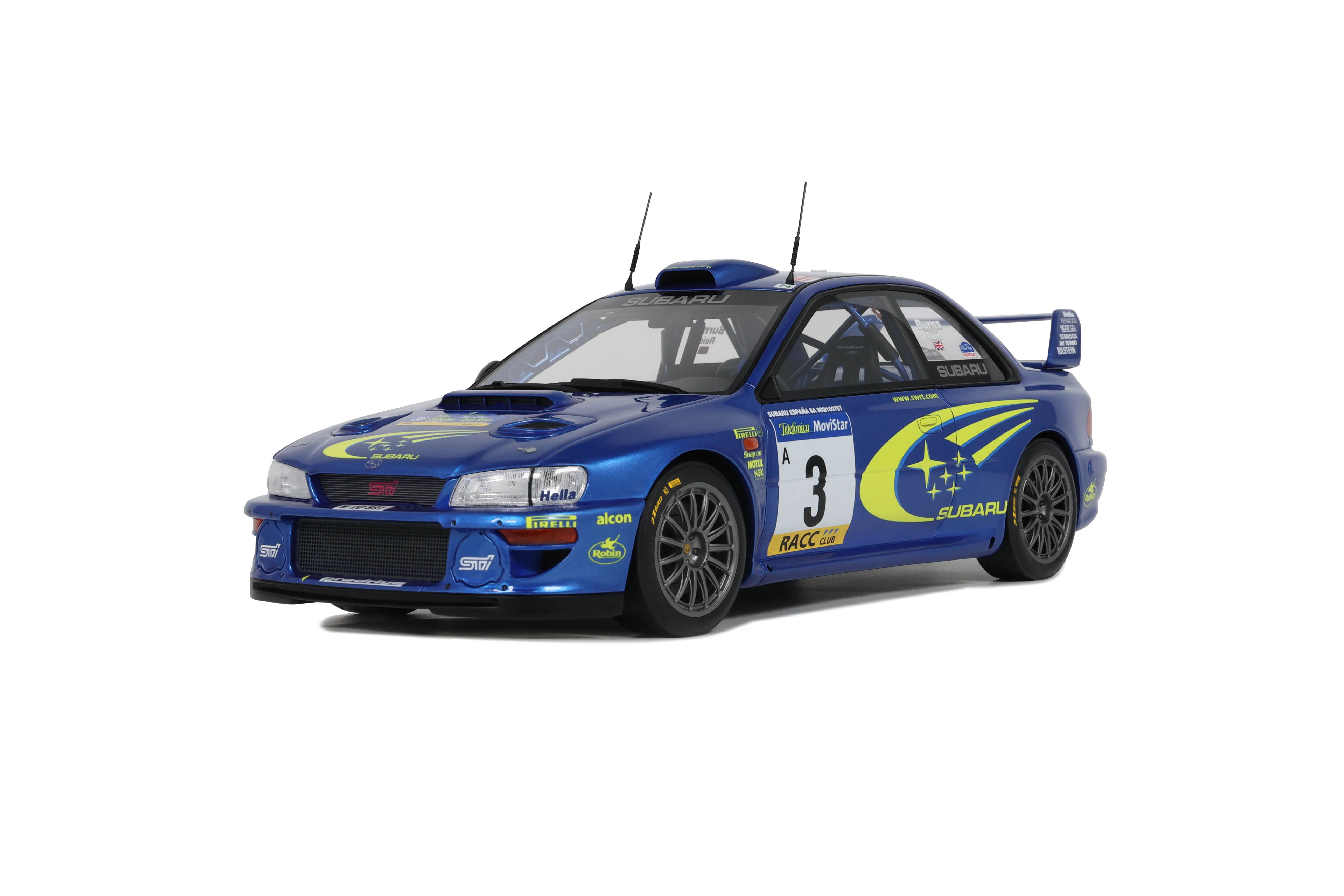 OttO 1:18 SUBARU IMPREZA S6 WRC BLUE CATALUNYA 2000 OT472
