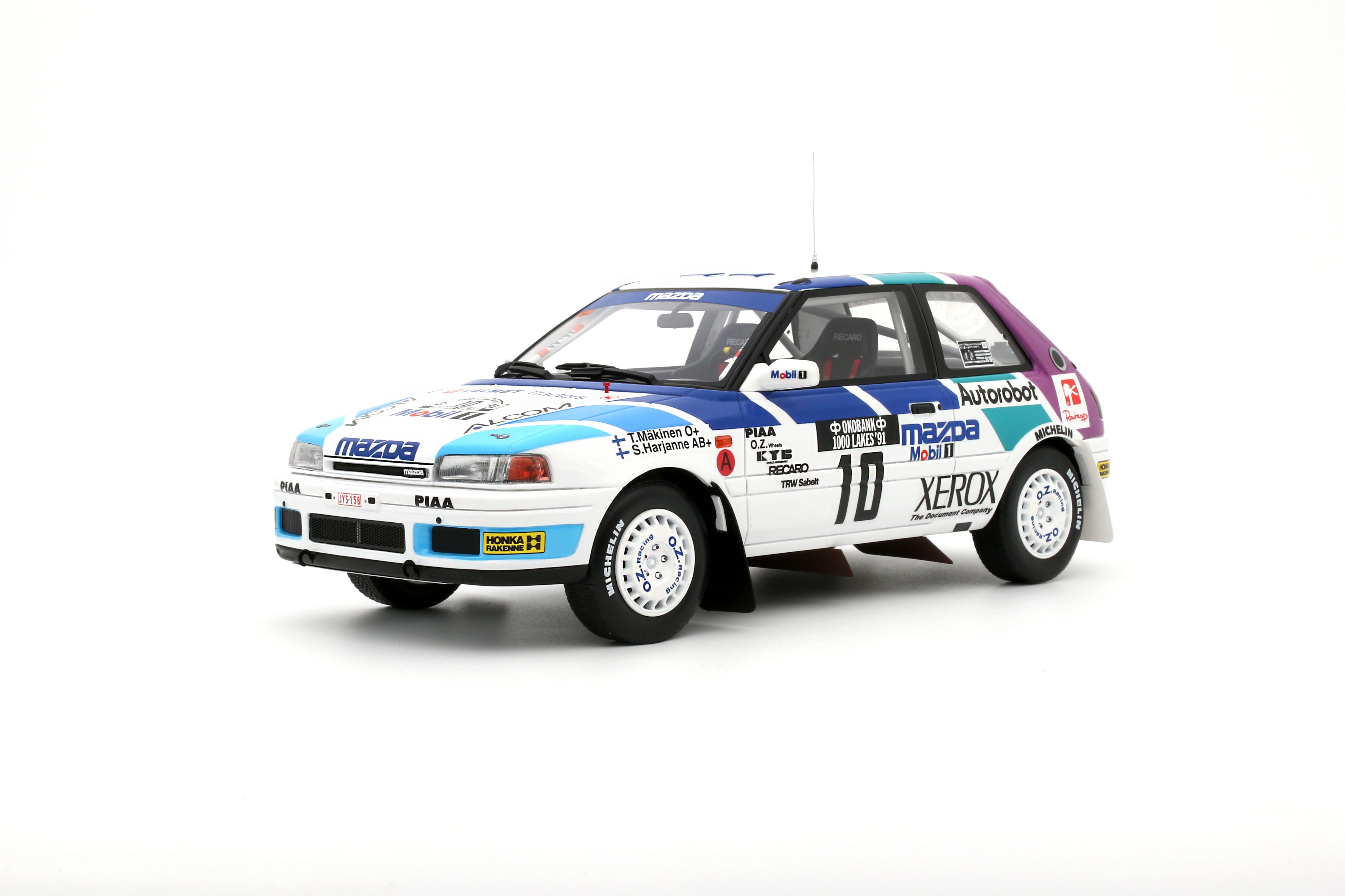 Preorder] OttO 1:18 MAZDA 323 GTX GR.A WHITE #10 T. MÄKINEN 1000
