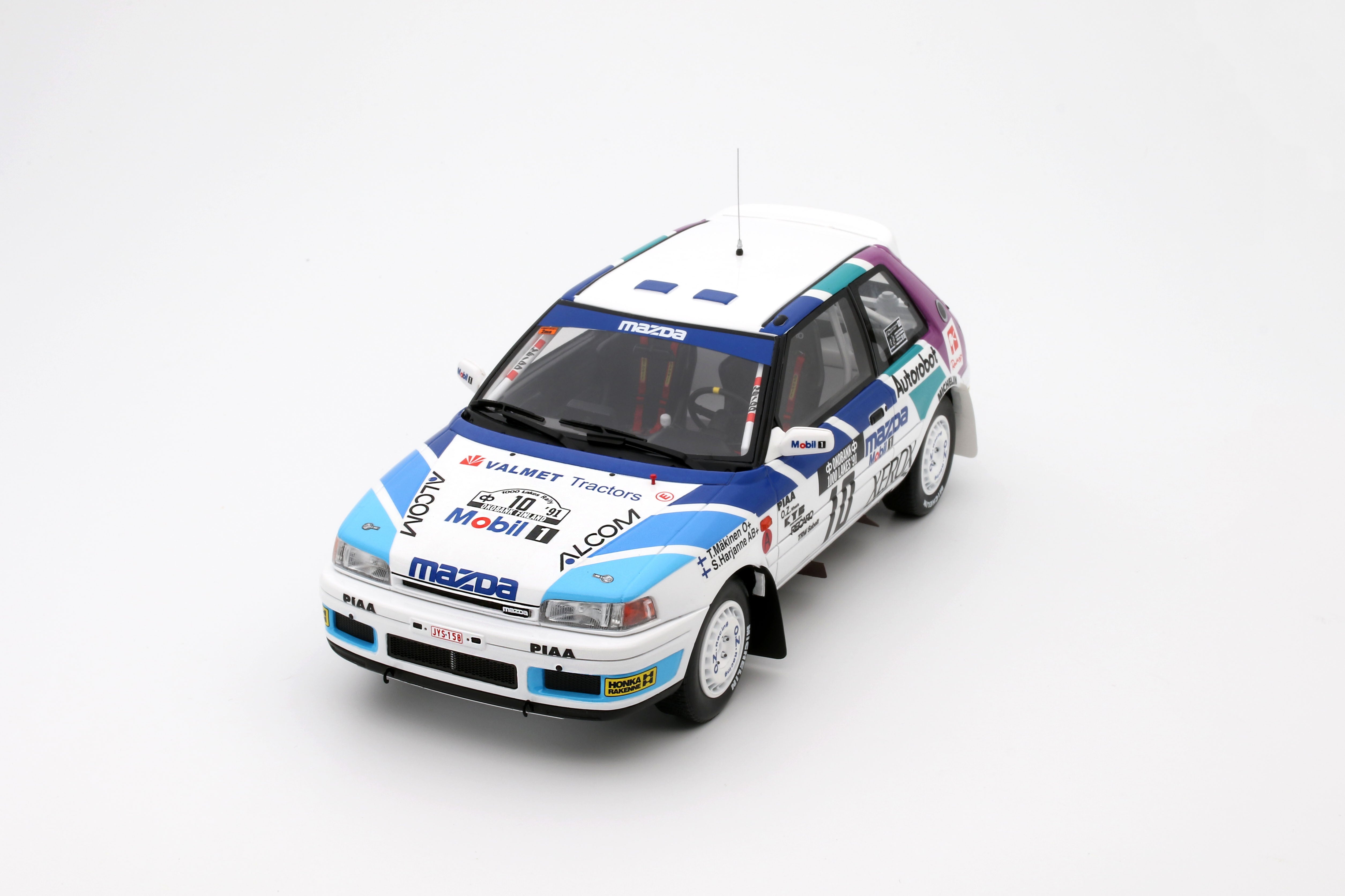 Preorder] OttO 1:18 MAZDA 323 GTX GR.A WHITE #10 T. MÄKINEN 1000