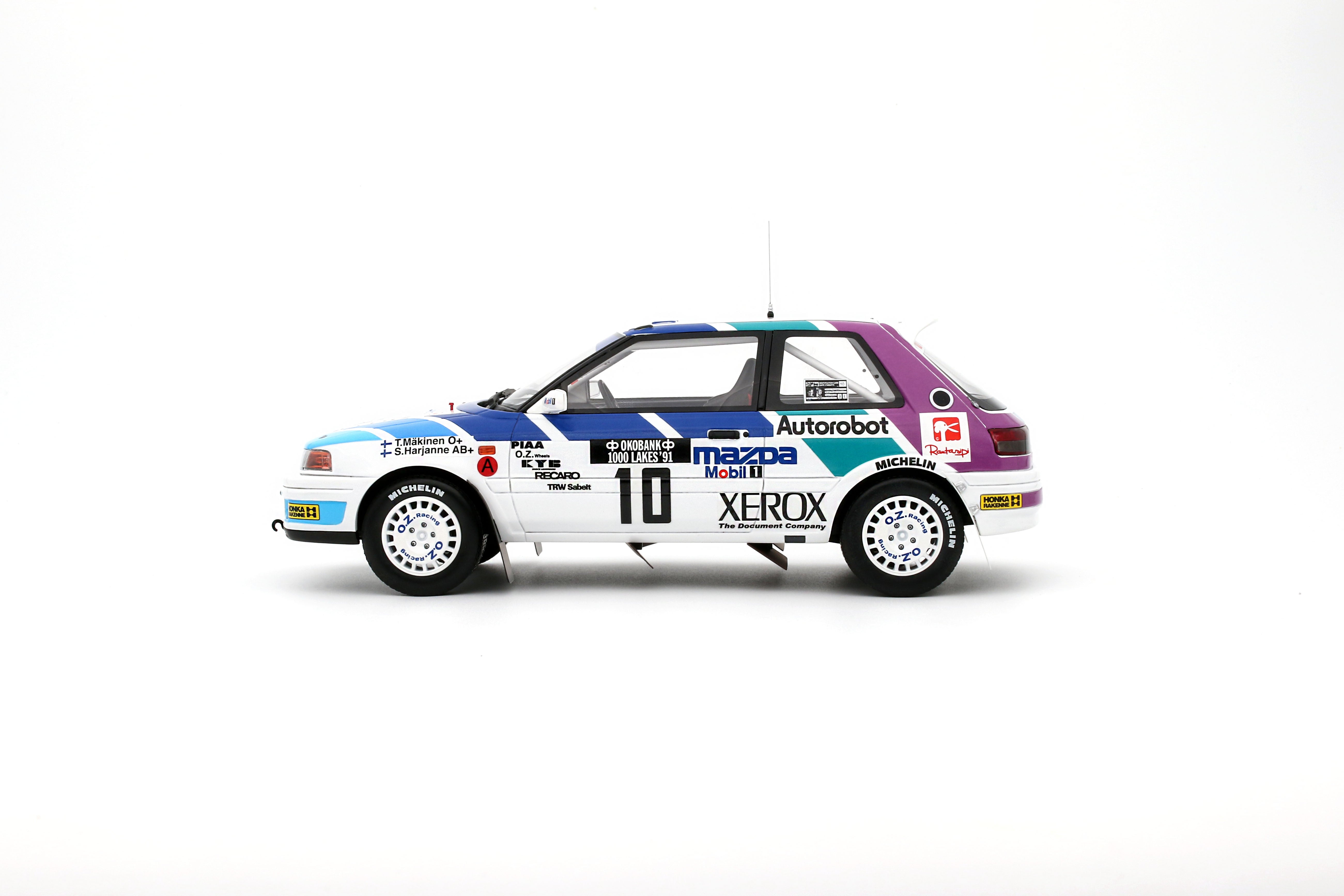 Preorder] OttO 1:18 MAZDA 323 GTX GR.A WHITE #10 T. MÄKINEN 1000