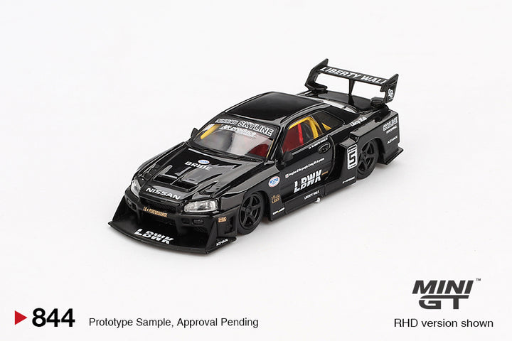 Mini GT 1:64 Nissan LB-ER34 Super Silhouette SKYLINE Black MGT00844