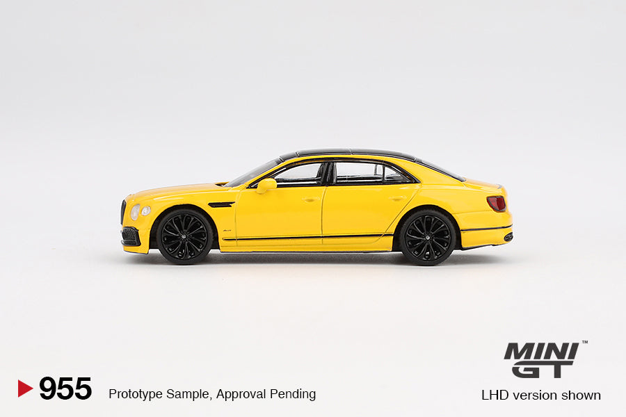 Mini GT 1:64 Bentley Flying Spur Monaco Yellow MGT00955 – Horizon