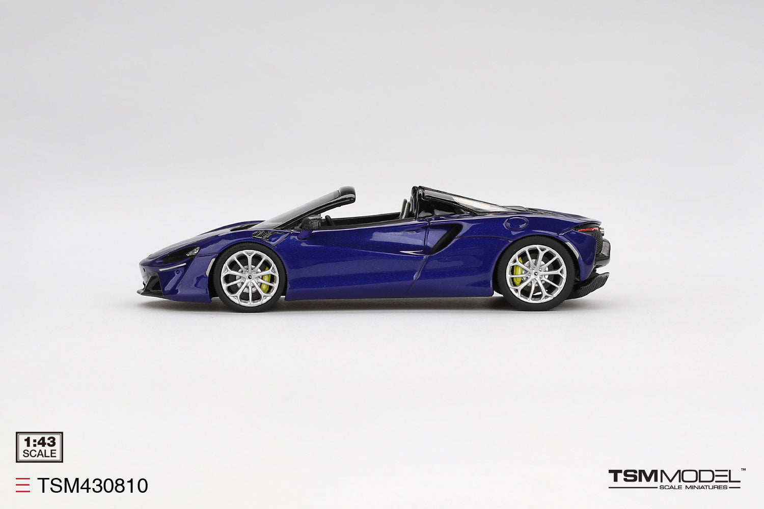 1/43 TSM McLaren Artura Spider (Tanzanite Blue) Car Model