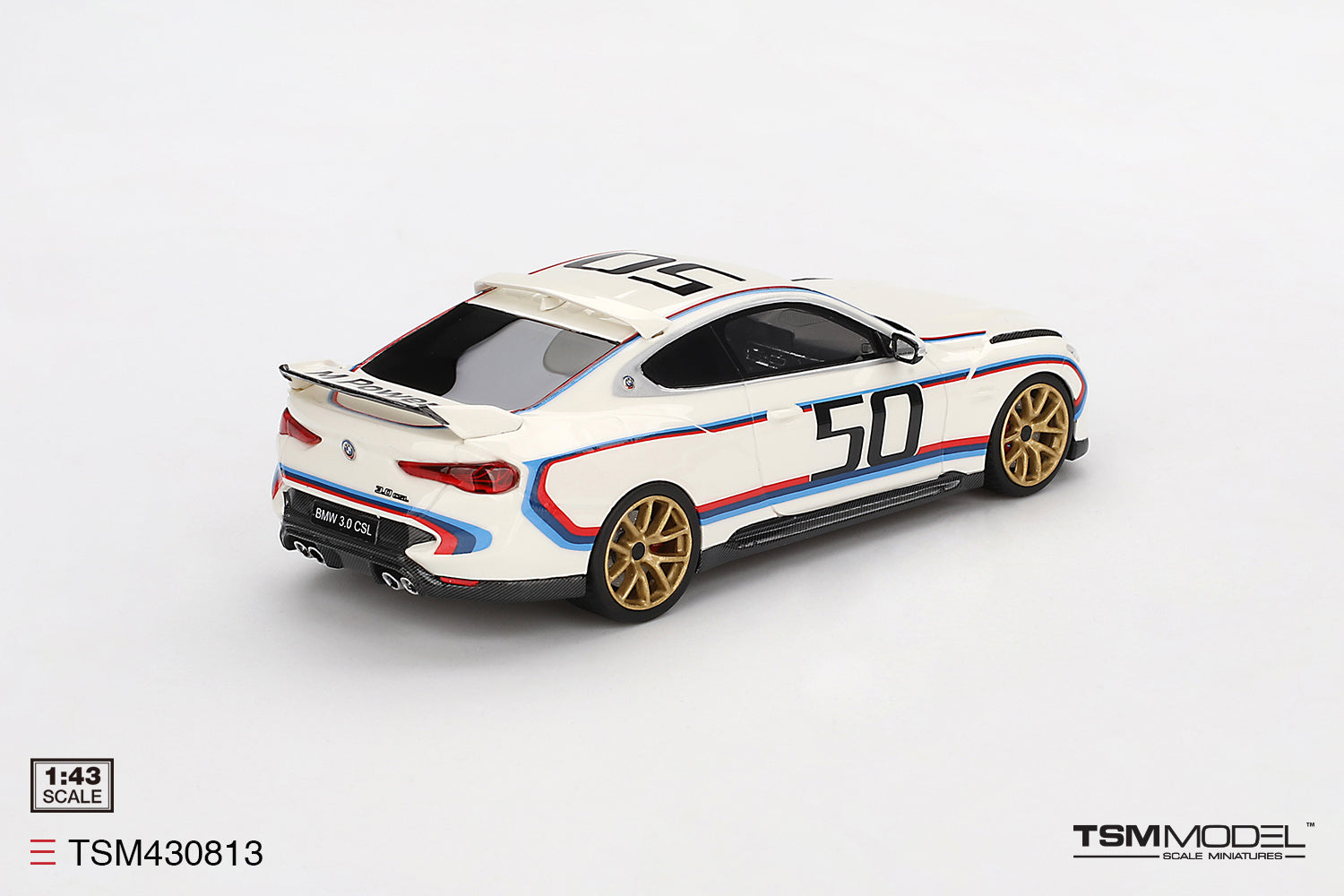 Preorder] TSM 1:43 BMW 3.0 CSL White TSM430813 – Horizon Diecast
