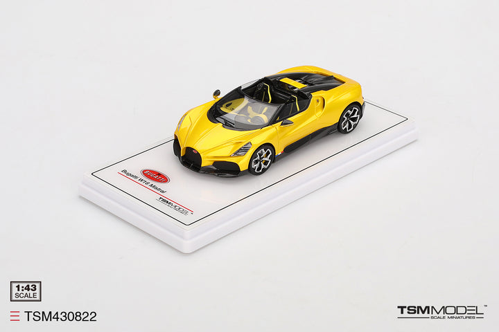 [Preorder] TSM 1:43  Bugatti W16 Mistral Yellow TSM430822