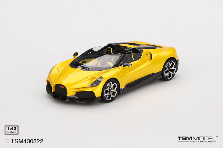 [Preorder] TSM 1:43  Bugatti W16 Mistral Yellow TSM430822