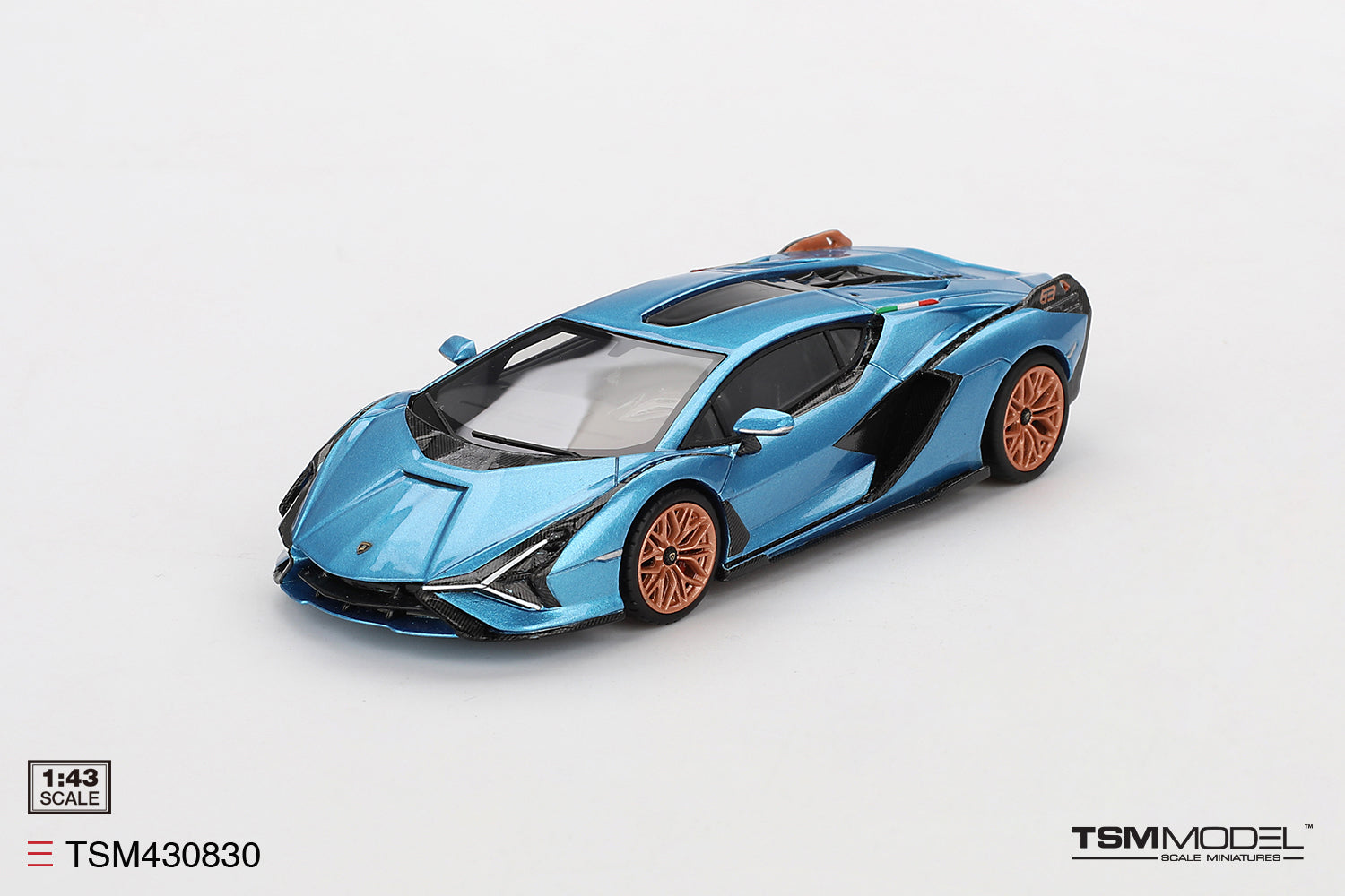 Preorder] TSM 1:43 Lamborghini Sián FKP 37 Blu Aegir TSM430830
