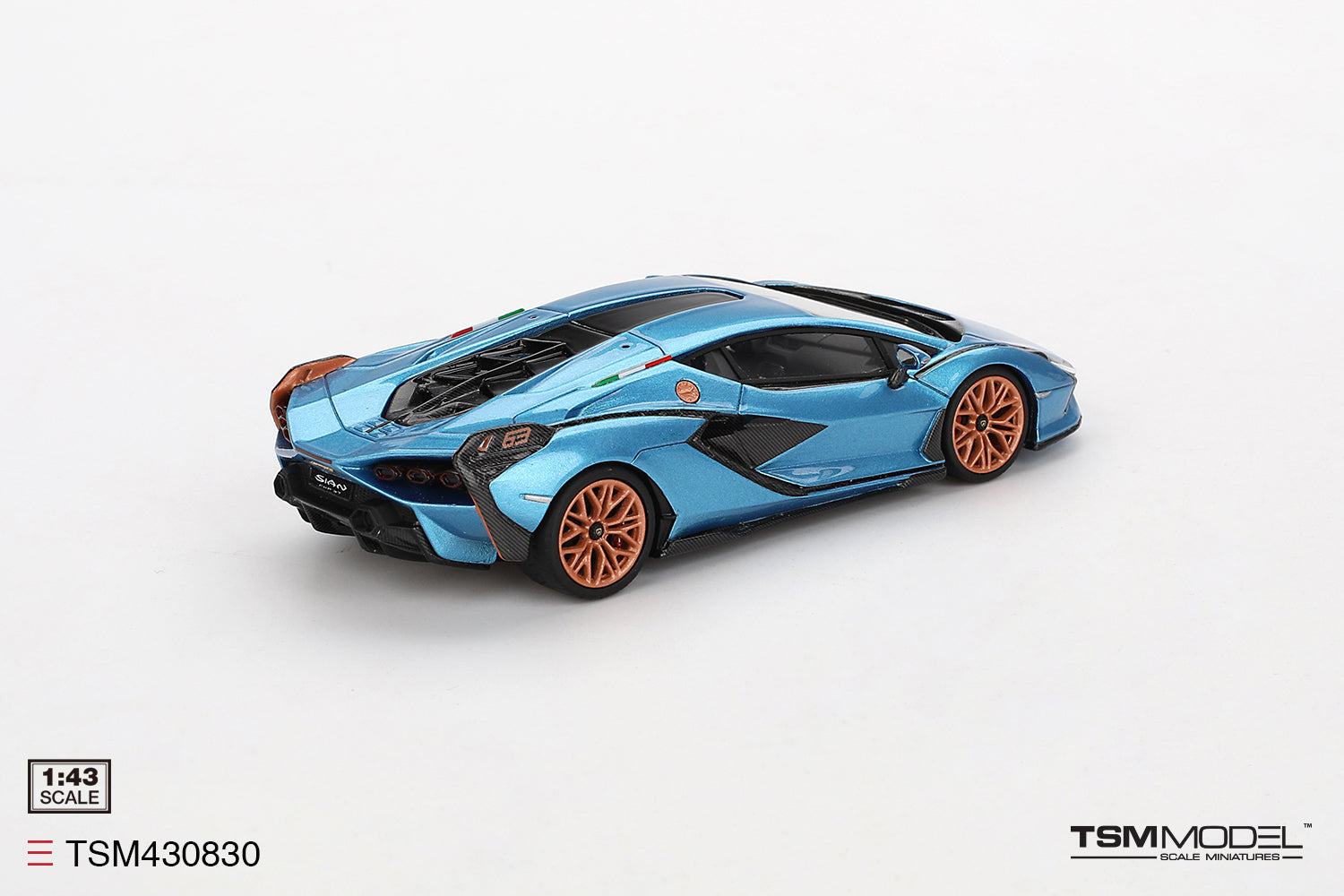 Preorder] TSM 1:43 Lamborghini Sián FKP 37 Blu Aegir TSM430830