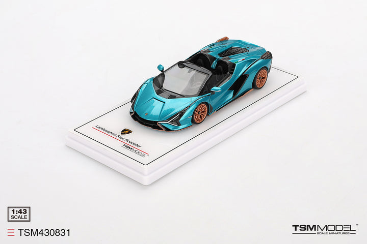 [Preorder] TSM 1:43 Lamborghini Sián Roadster Blu Uranus TSM430831