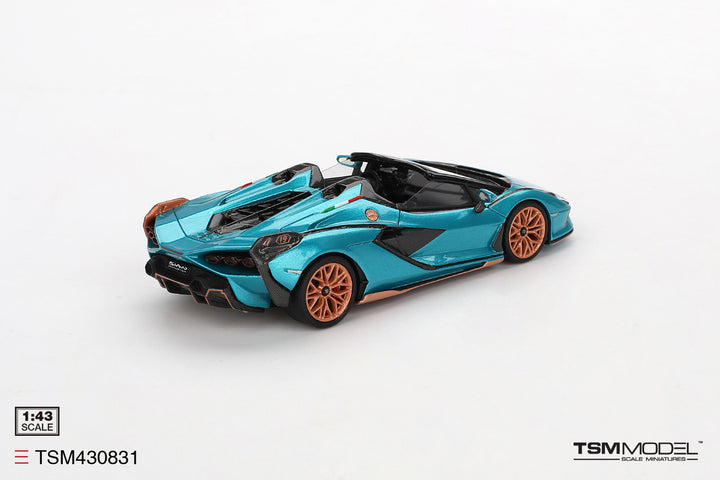 [Preorder] TSM 1:43 Lamborghini Sián Roadster Blu Uranus TSM430831