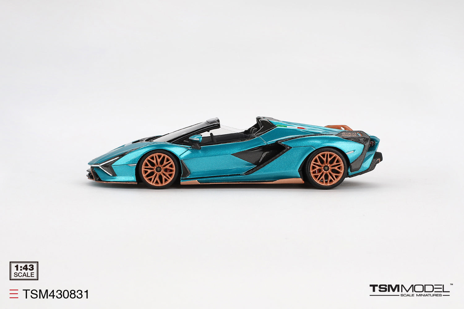 Preorder] TSM 1:43 Lamborghini Sián Roadster Blu Uranus