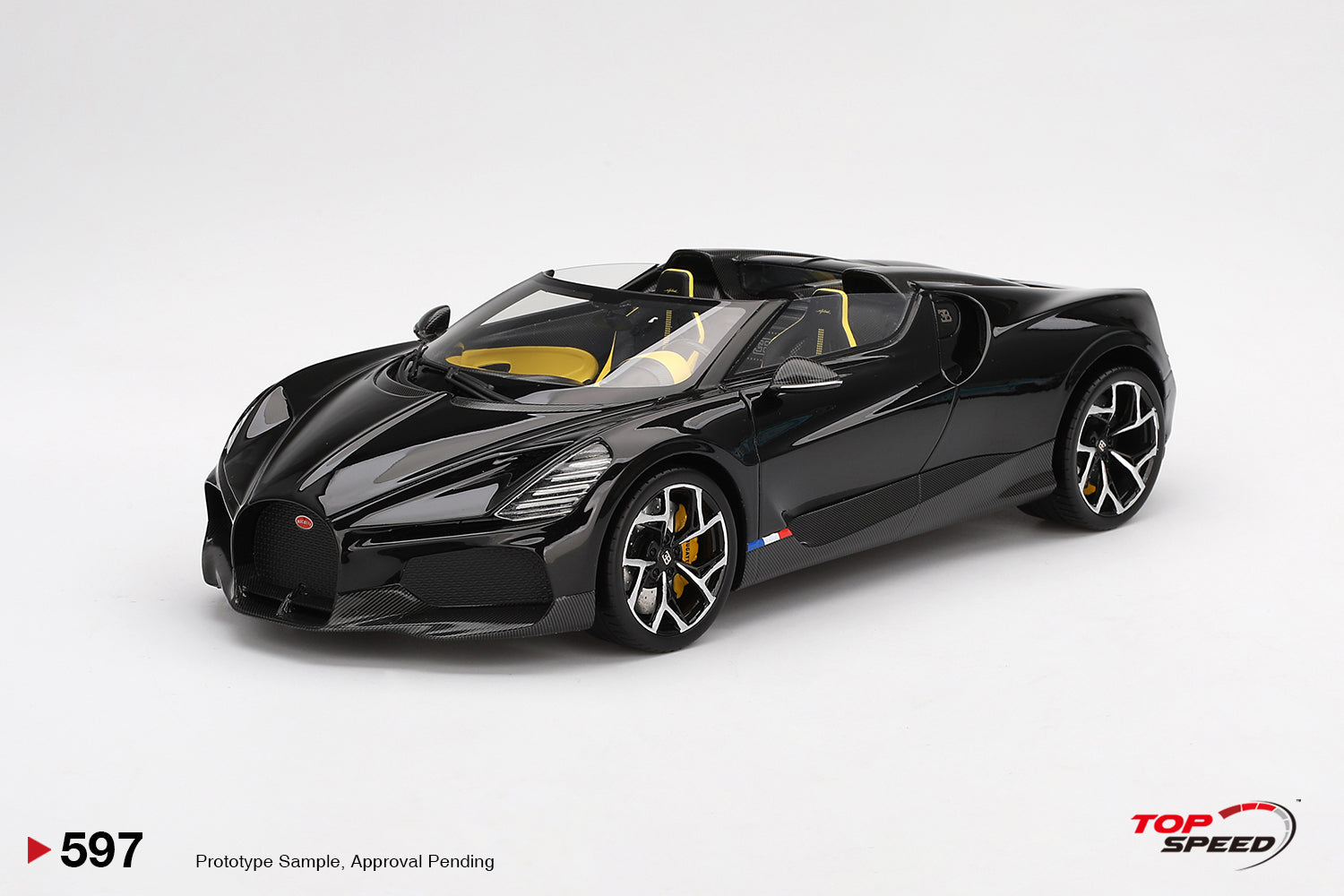 Preorder] Topspeed 1:18 Bugatti W16 Mistral Black TS0597 – Horizon
