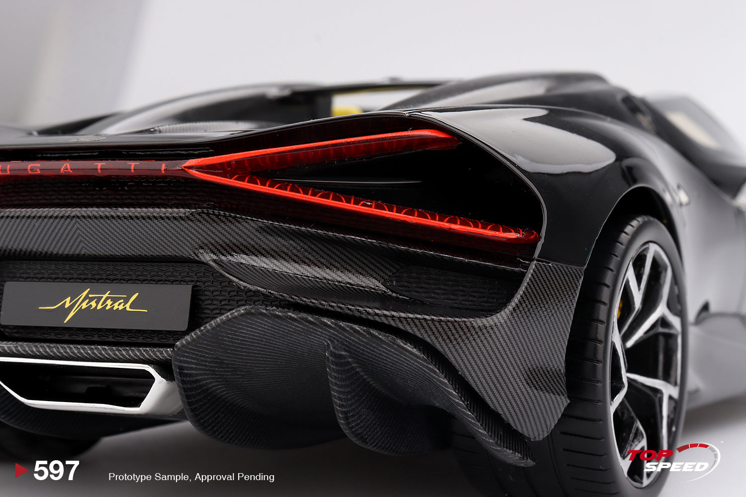 Preorder] Topspeed 1:18 Bugatti W16 Mistral Black TS0597 – Horizon