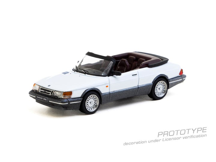 [Preorder] Tarmac Works 1:64 Saab 900 Turbo Convertible White T64G-067-WH