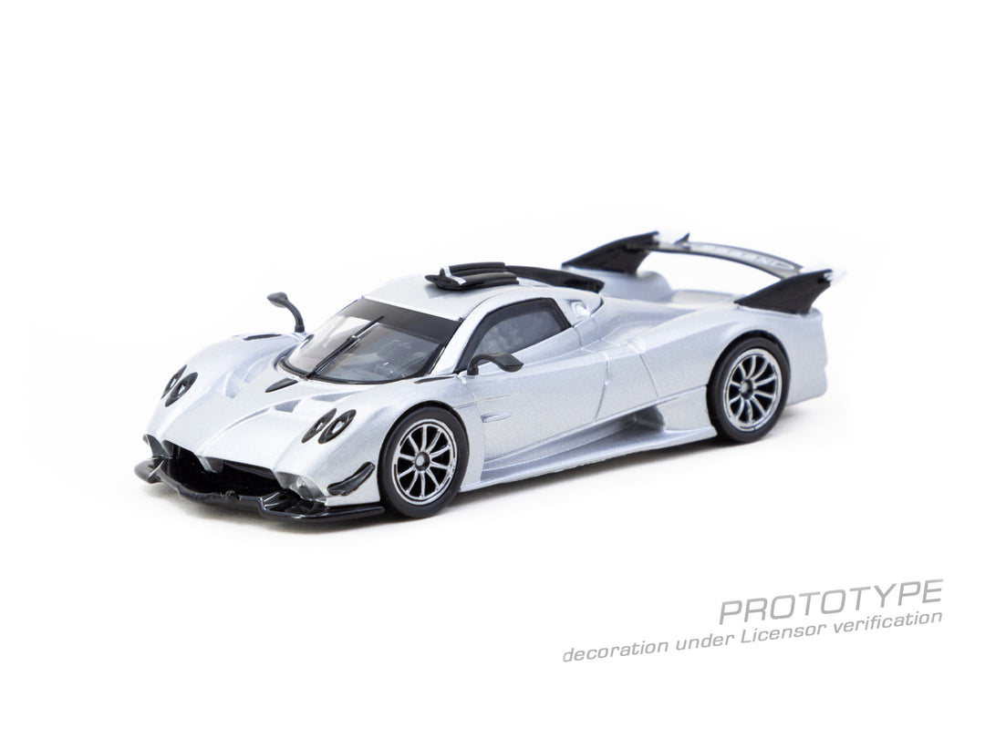 [Preorder] Tarmac Works 1:64 Pagani Huayra R Satin Silver T64G-TL035-SL