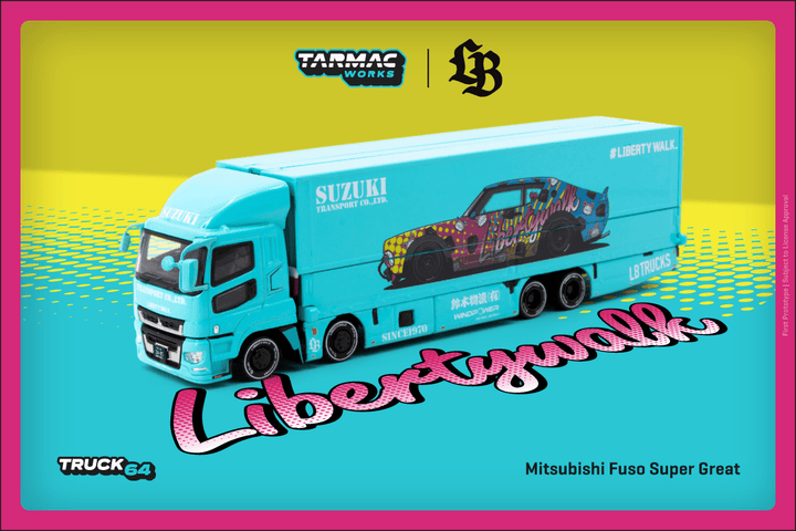 Tarmac Works 1:64 Mitsubishi Fuso Super Great LB-TRUCKS T64T-TL001-LBS