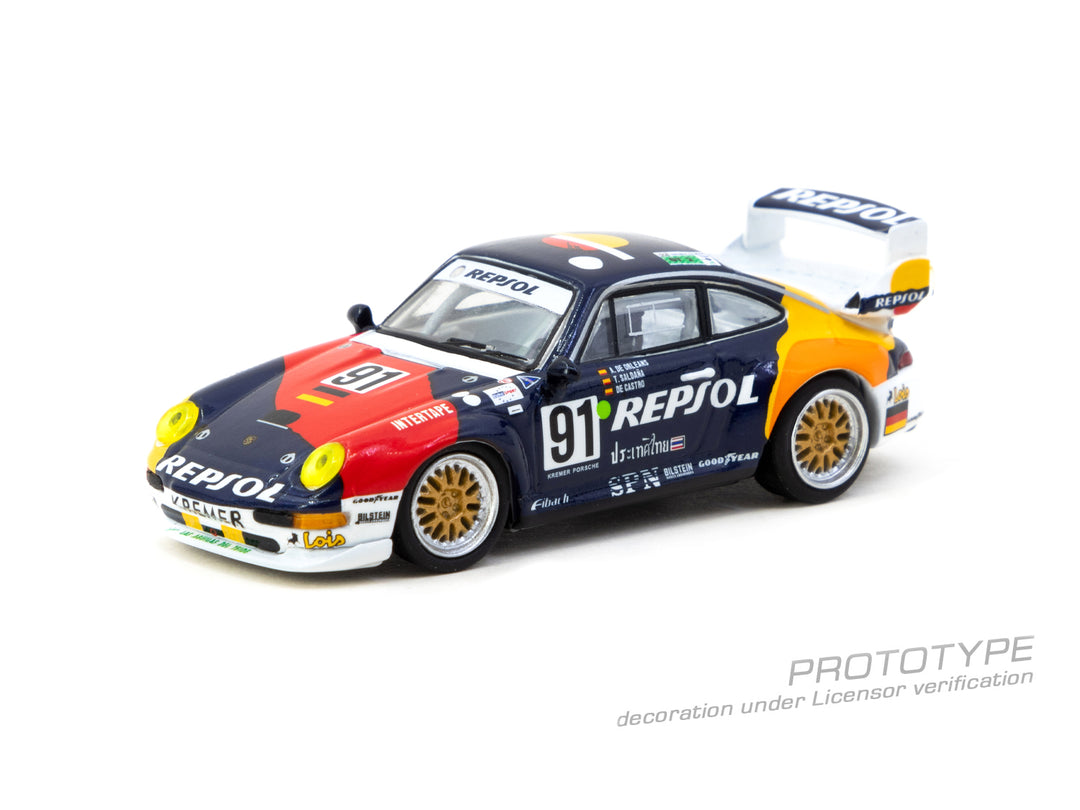 [Preorder] Tarmac Works 1:64 Porsche 911 GT2 24h LE MANS 1995 #91 T64S-004-REP