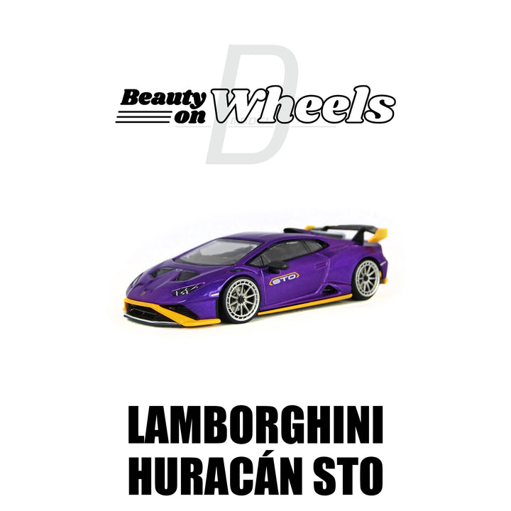 [Preorder] D MODEL BEAUTY ON WHEELS 1:64 Lamborghini Huracán STO Purple