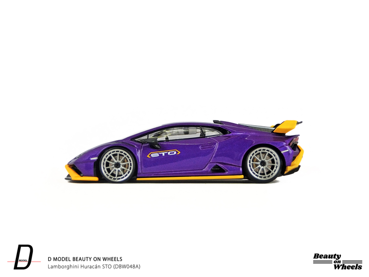 [Preorder] D MODEL BEAUTY ON WHEELS 1:64 Lamborghini Huracán STO Purple