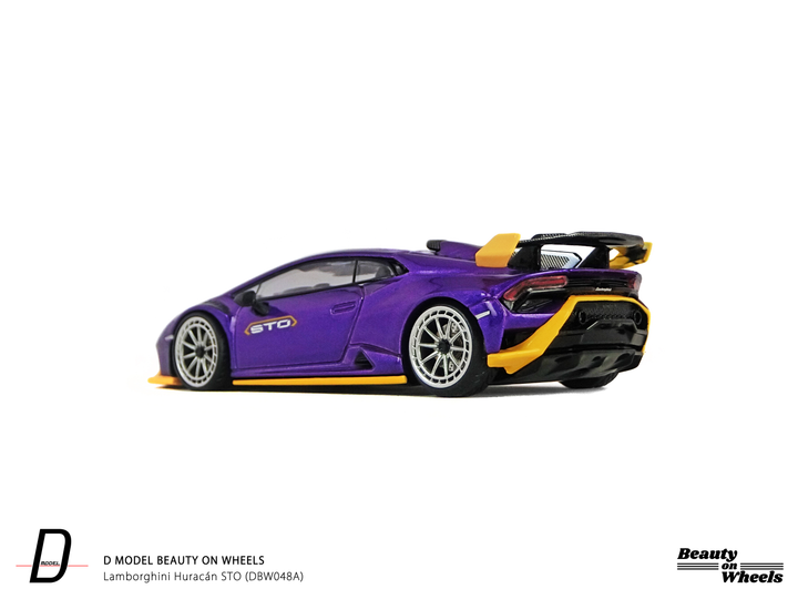 [Preorder] D MODEL BEAUTY ON WHEELS 1:64 Lamborghini Huracán STO Purple