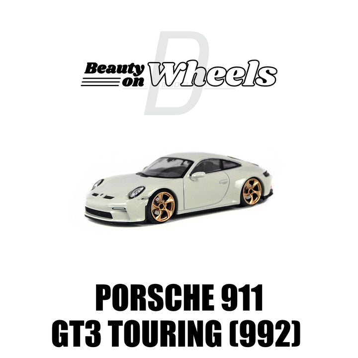 [Preorder] D MODEL BEAUTY ON WHEELS 1:64 Porsche 911 (992) GT3 Touring White