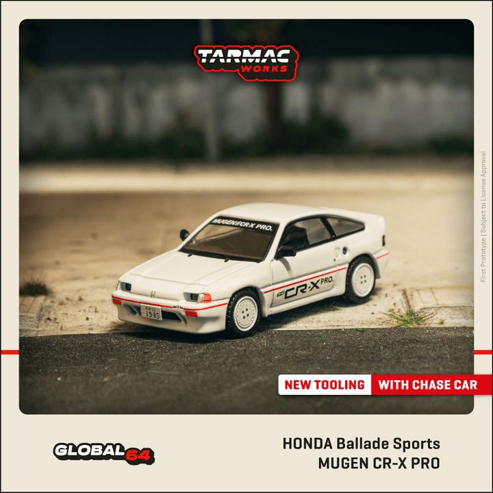 [Preorder] Tarmac Works 1:64 HONDA Ballade Sports MUGEN CR-X PRO White T64G-TL058-WH