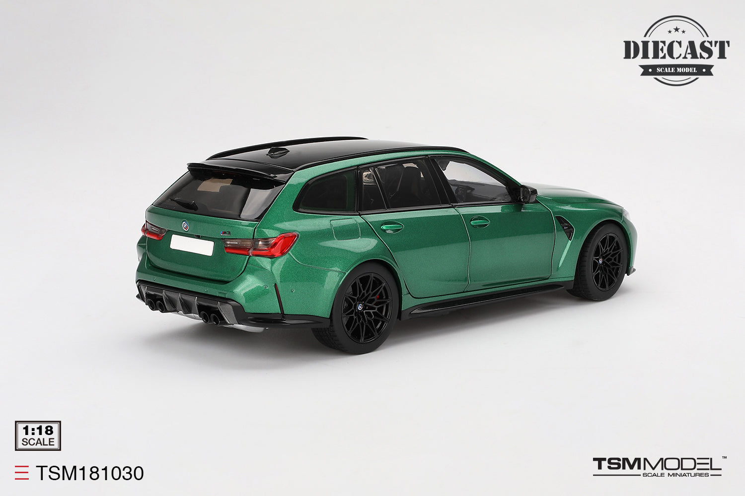 Preorder] TSM 1:18 BMW M3 Touring M Isle of Man Green