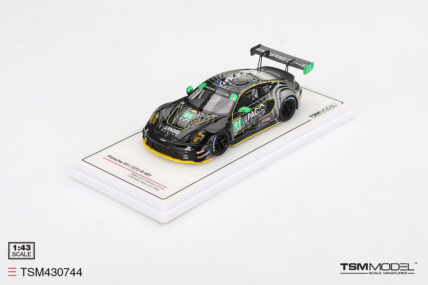 TSM 1:43 Porsche 911 GT3 R #91 GTD Kelly-Moss with Riley 2023