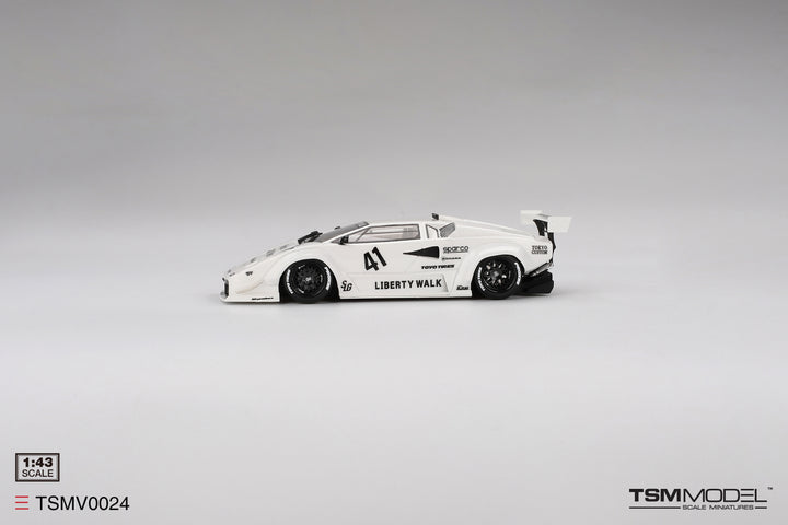 [Preorder] TSM 1:43 Lamborghini Countach LB-WORKS White 2024 Tokyo Auto Salon TSMV0024