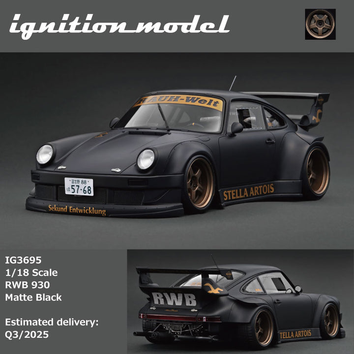 [Preorder] Ignition Model 1:18 RWB 930 Matte Black IG3695