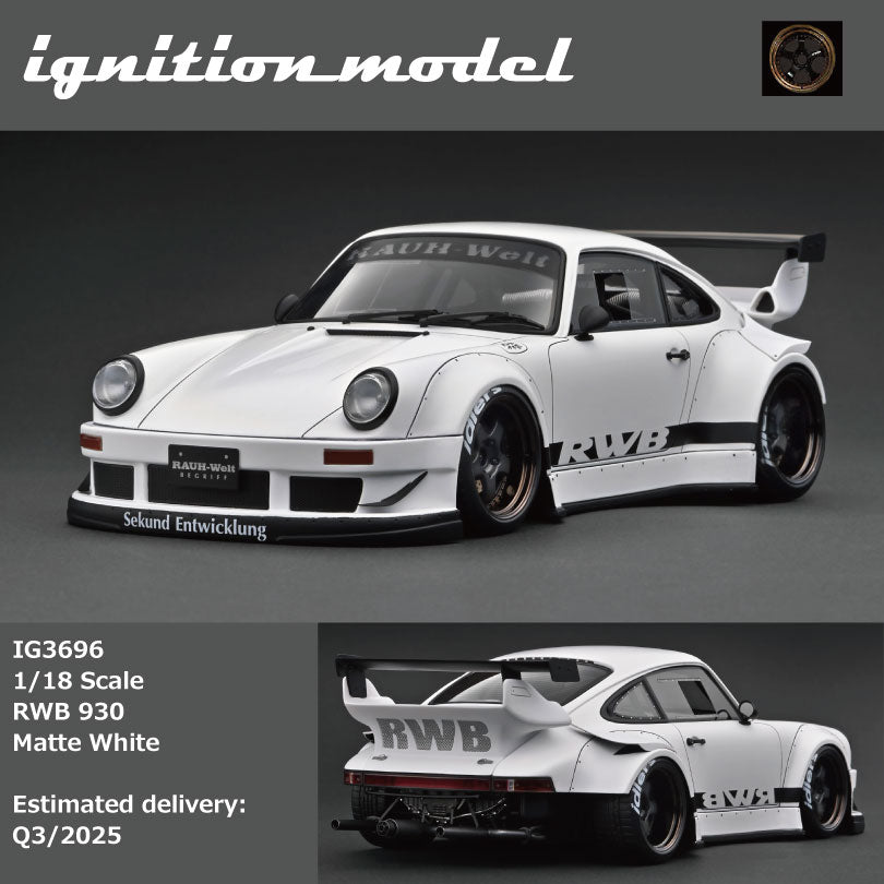 Ignition Model 1:18 RWB 930 Matte White IG3696 – Horizon Diecast