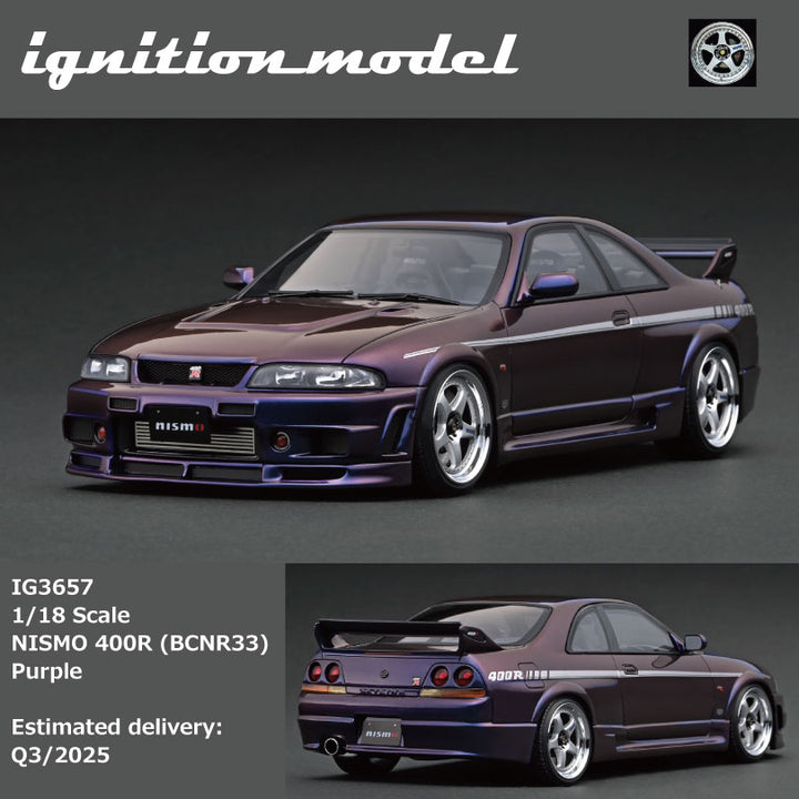 [Preorder] Ignition Model 1:18 NISMO 400R (BCNR33) Purple IG3657