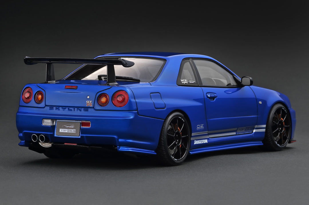 [Preorder] Ignition Model 1:18 TOP SECRET 34GT-R (BNR34) Blue Metallic IG3641