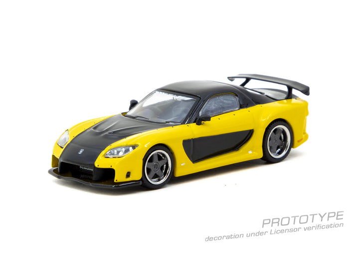 [Preorder] Tarmac Works 1:64 Mazda RX-7 VeilSide Fortune7 Yellow / Black T64G-075-YE