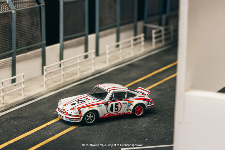 [Preorder] Tarmac Works 1:64 Porsche 911 Carrera RSR 2.8 24h Le Mans 1973 #45 Winner – Collab64 T64S-023-73LM45